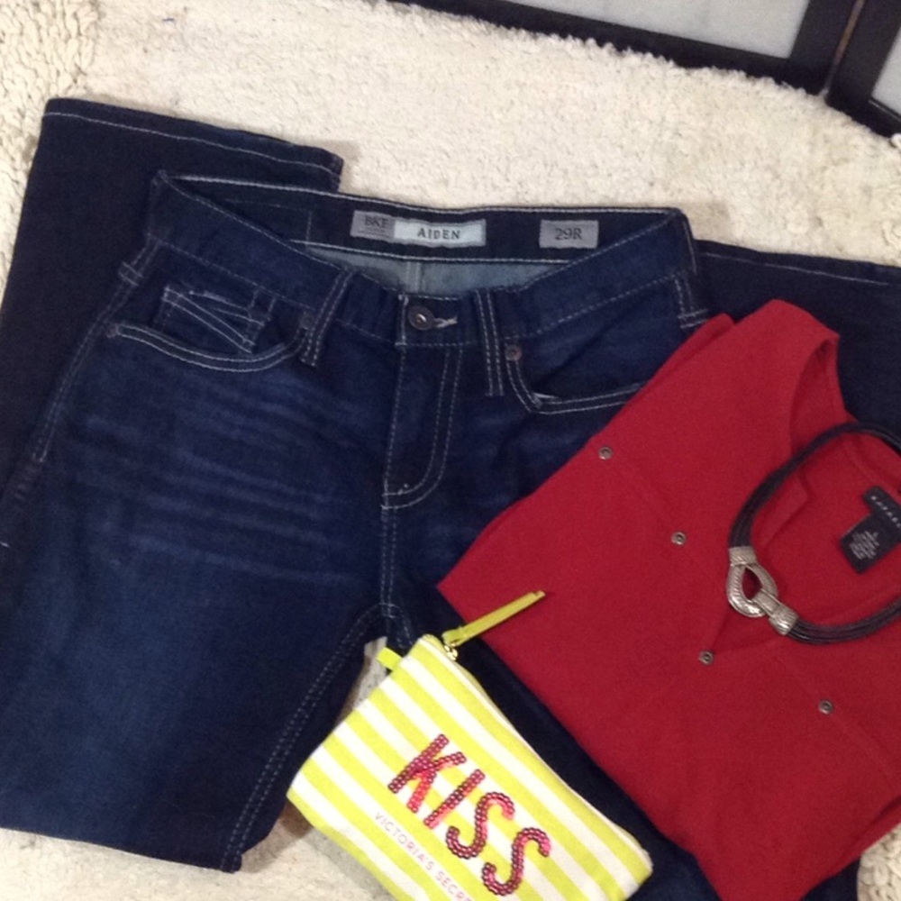 BKE Aiden dark blue jeans